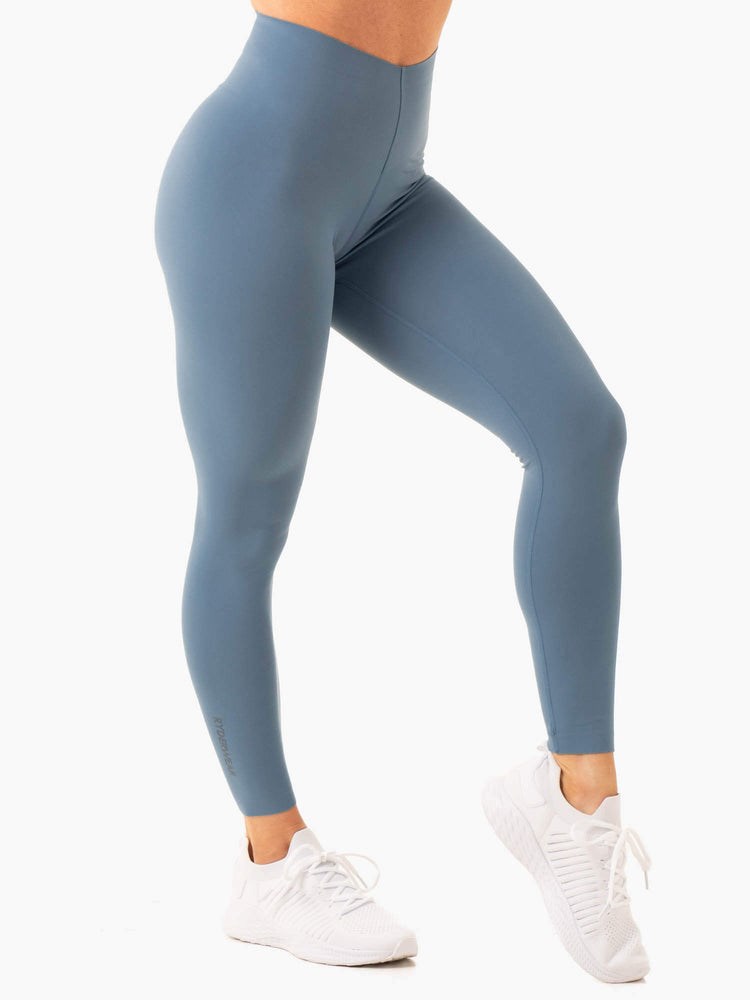 Ryderwear Extend Compression Leggings Niebieskie | YZVQTS978