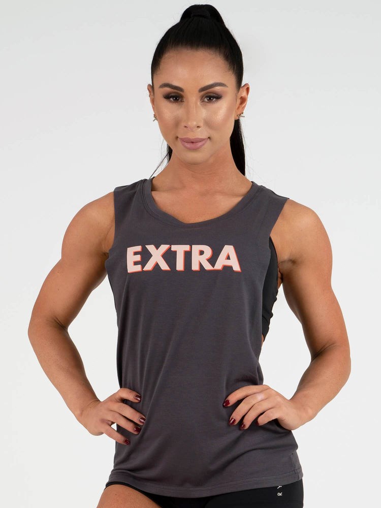 Ryderwear Extra Baller Tank Charcoal | IUKWEC539