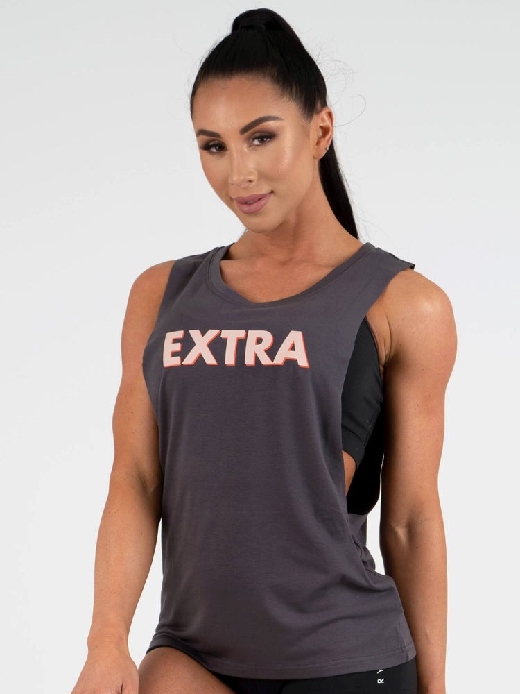 Ryderwear Extra Baller Tank Charcoal | IUKWEC539