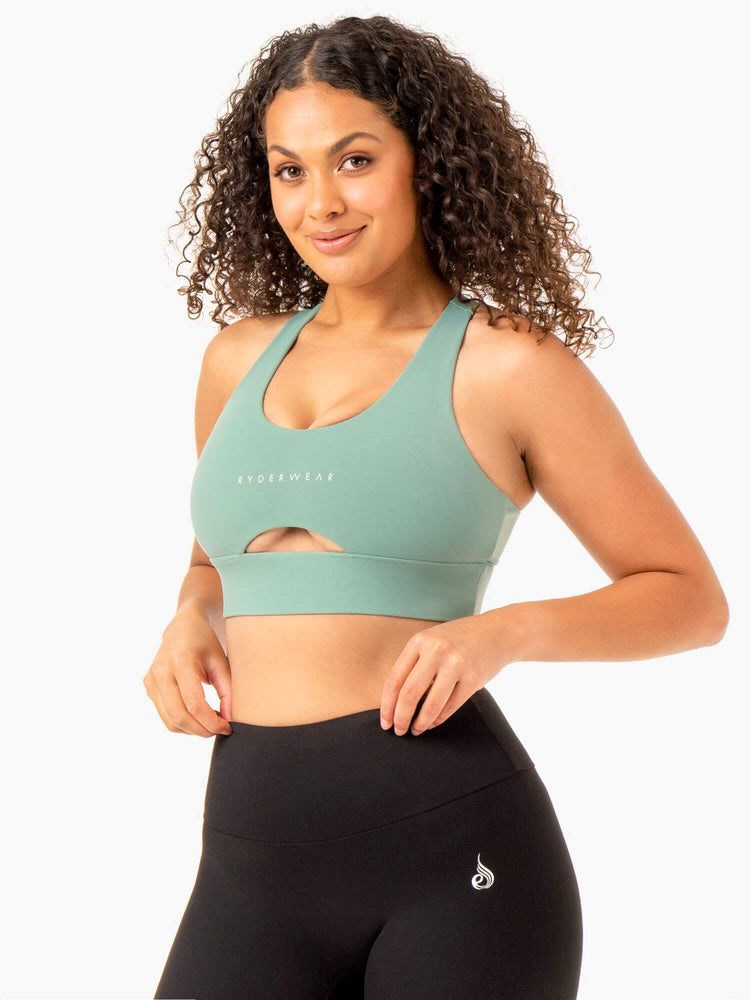 Ryderwear Focus Contour Sports Bra Sage | CGSWRN768