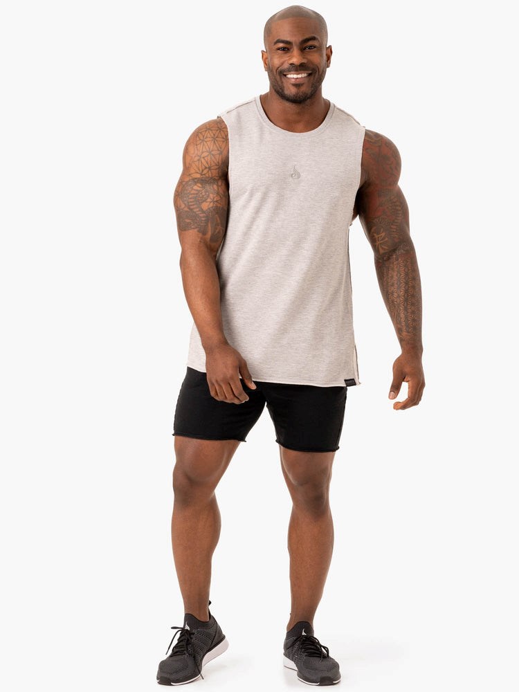 Ryderwear Force Fleece Tank Szare | VGIOBF302