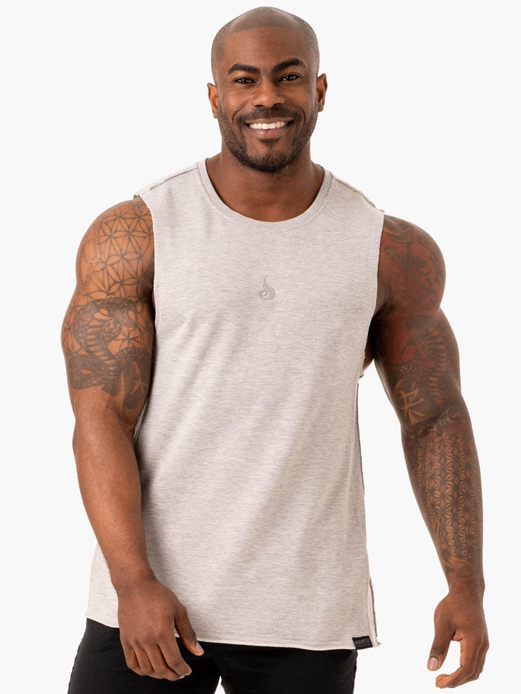 Ryderwear Force Fleece Tank Szare | VGIOBF302