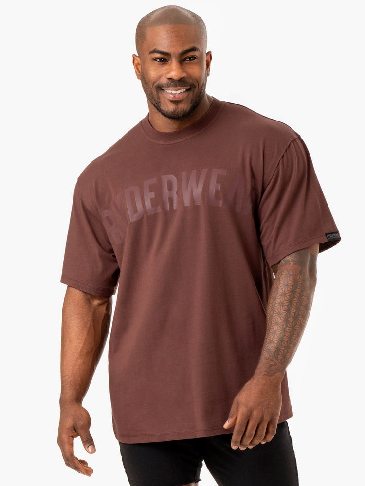 Ryderwear Force Oversized T-Shirt Brick | AWYQNL590