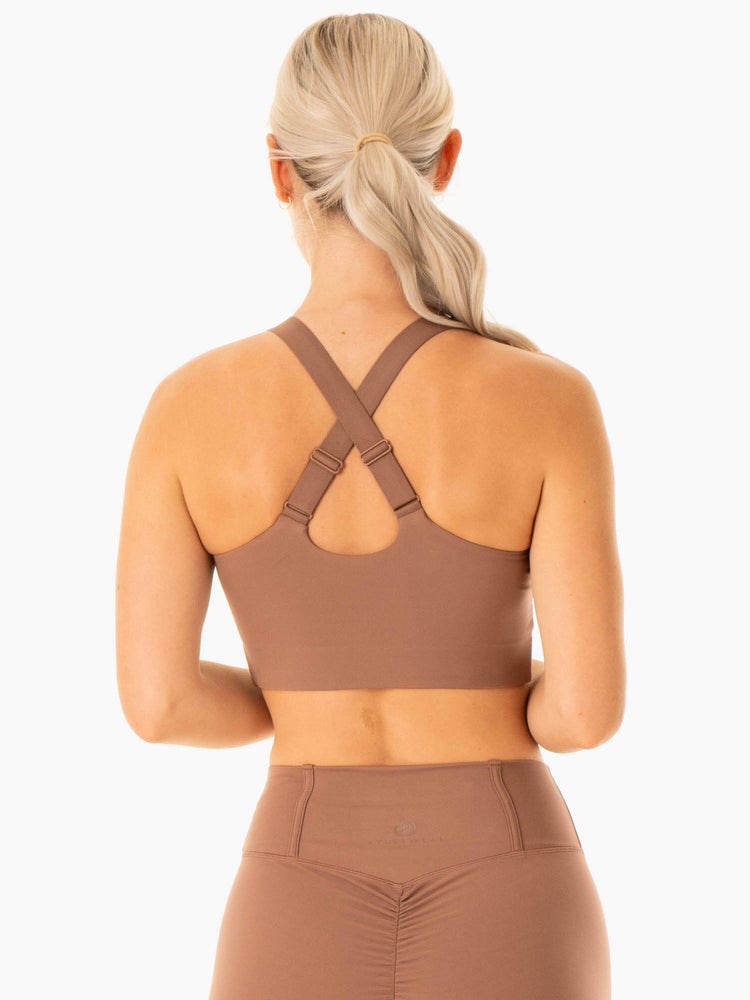 Ryderwear Form Sports Bra Mocha | FMYHSU469