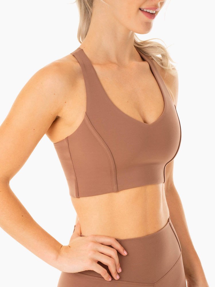 Ryderwear Form Sports Bra Mocha | FMYHSU469