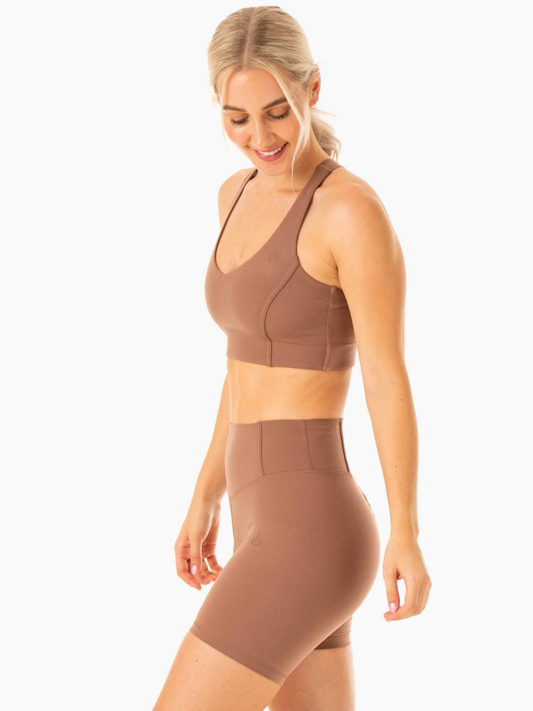 Ryderwear Form Sports Bra Mocha | FMYHSU469