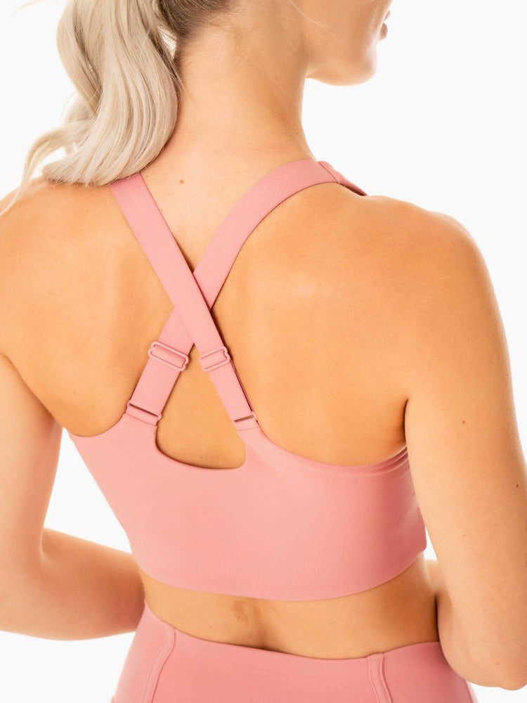 Ryderwear Form Sports Bra Różowe | VUMOKI130