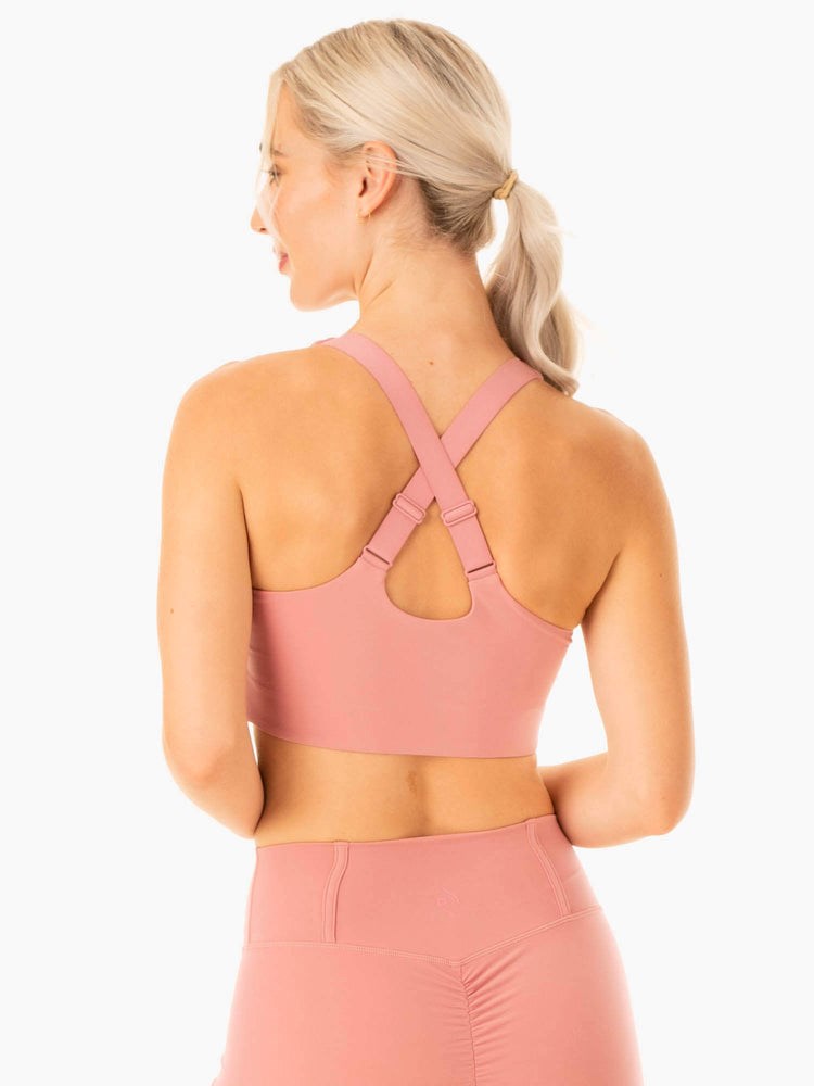 Ryderwear Form Sports Bra Różowe | VUMOKI130