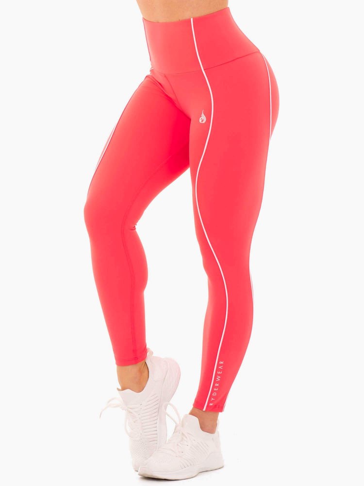 Ryderwear Glow High Waisted Leggings Watermelon | UZQPTA746