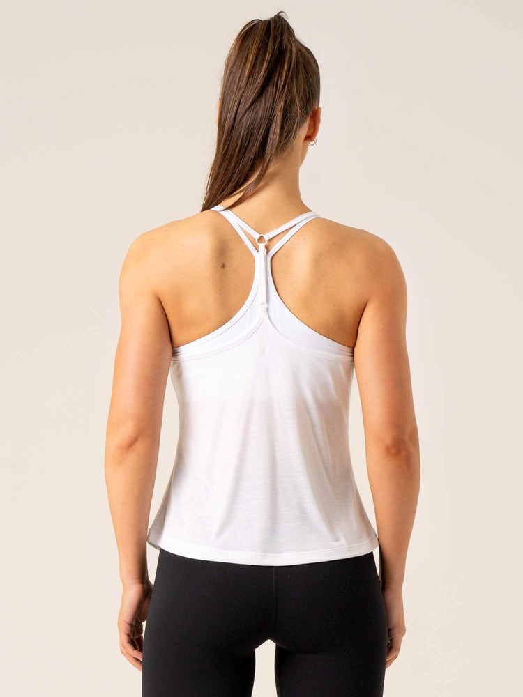 Ryderwear Intensity Relaxed Tank Białe | SWPNGT209