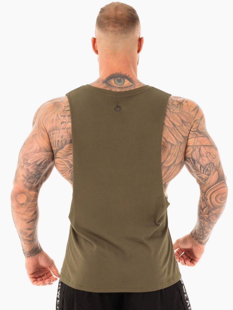 Ryderwear Iron Baller Tank Khaki | XBMSGW547