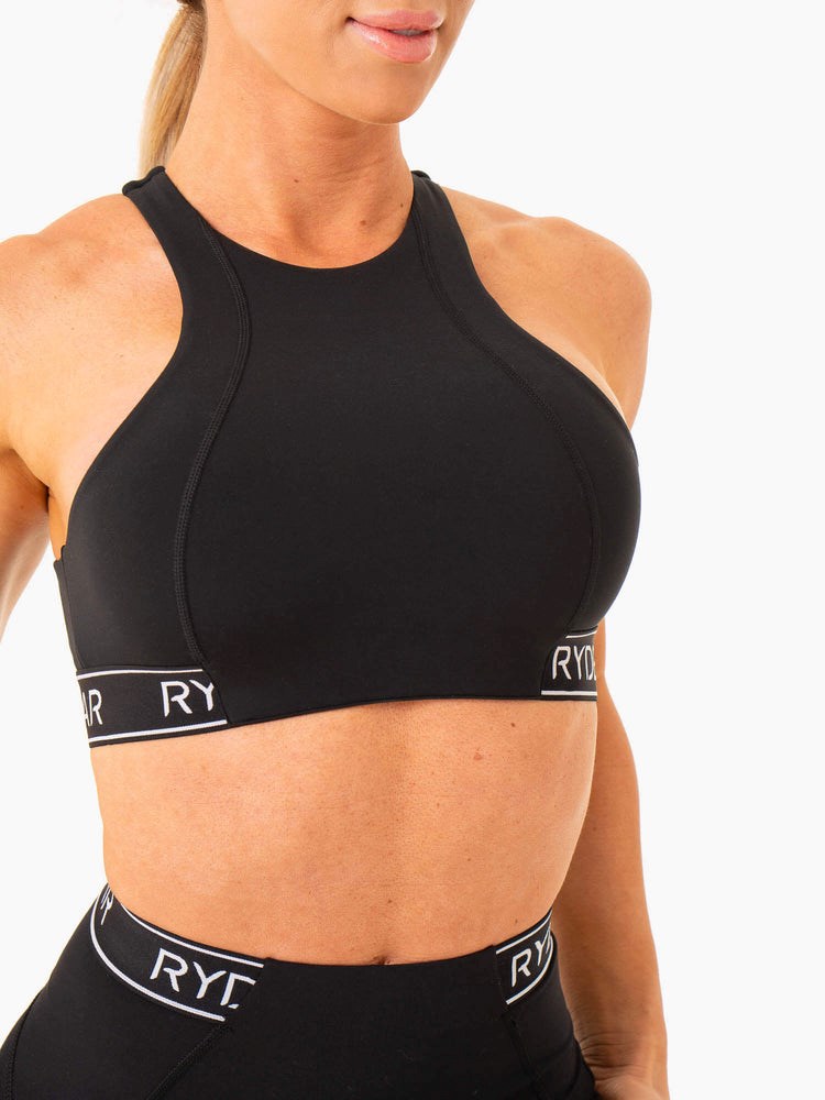 Ryderwear Level Up High Impact Sports Bra Czarne | FASEND602