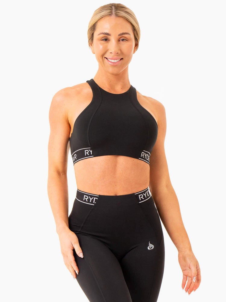 Ryderwear Level Up High Impact Sports Bra Czarne | FASEND602