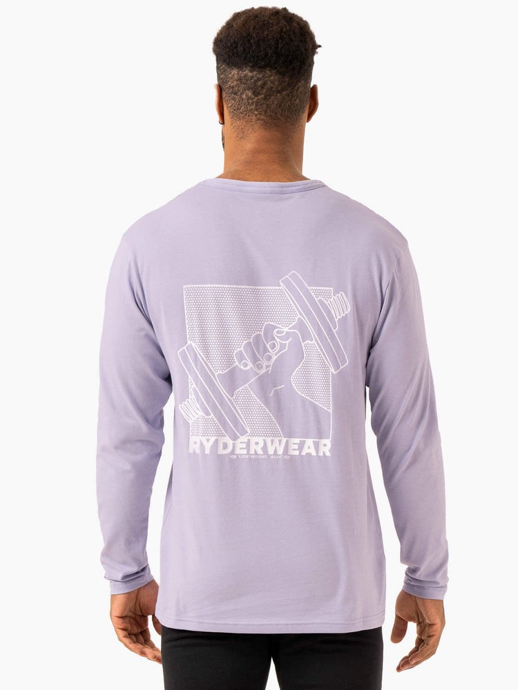 Ryderwear Lift Long Sleeve T-Shirt Lawenda | QKHWYA196