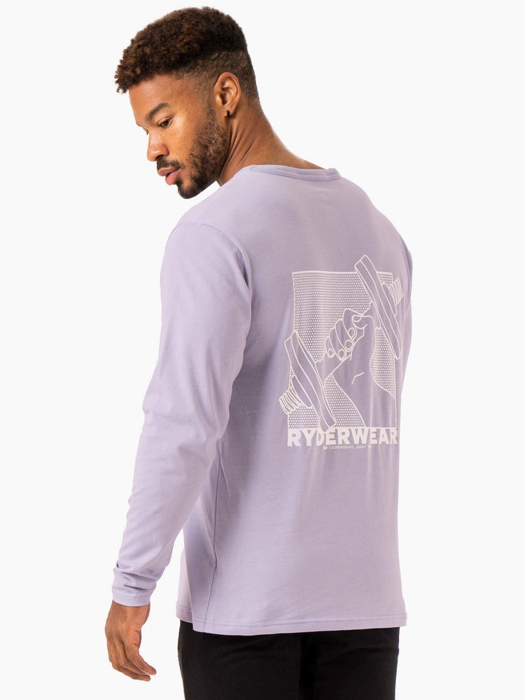 Ryderwear Lift Long Sleeve T-Shirt Lawenda | QKHWYA196