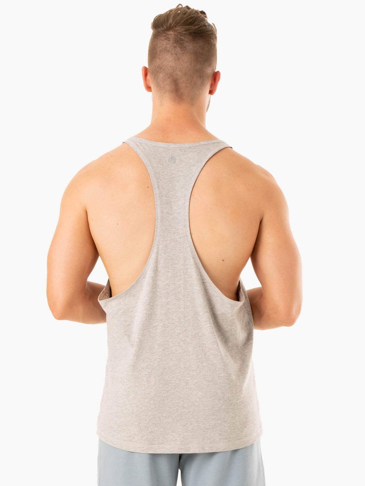 Ryderwear Limitless Stringer T-Back Szare | LQXYHV560