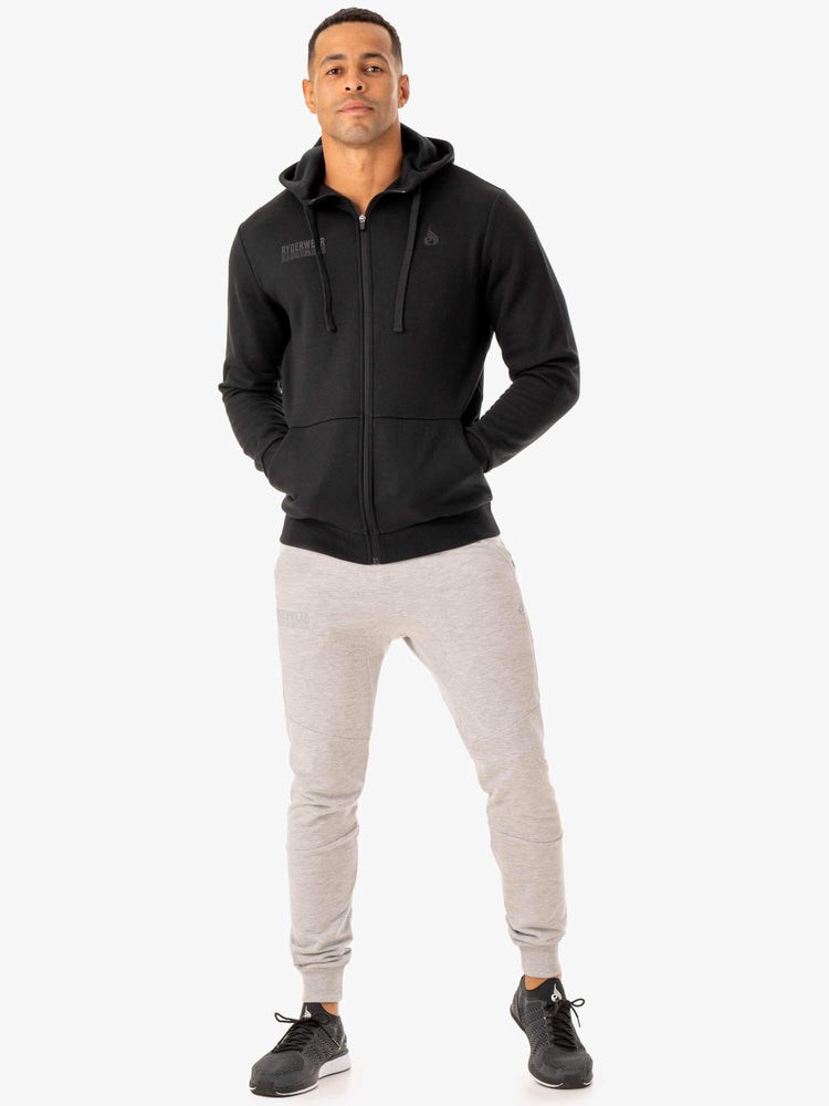 Ryderwear Limitless Zip Up Jacket Czarne | ZQPLHM938