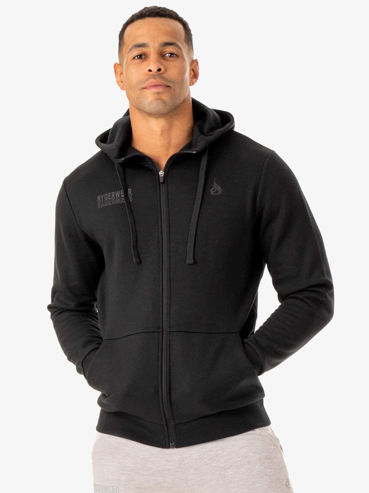 Ryderwear Limitless Zip Up Jacket Czarne | ZQPLHM938