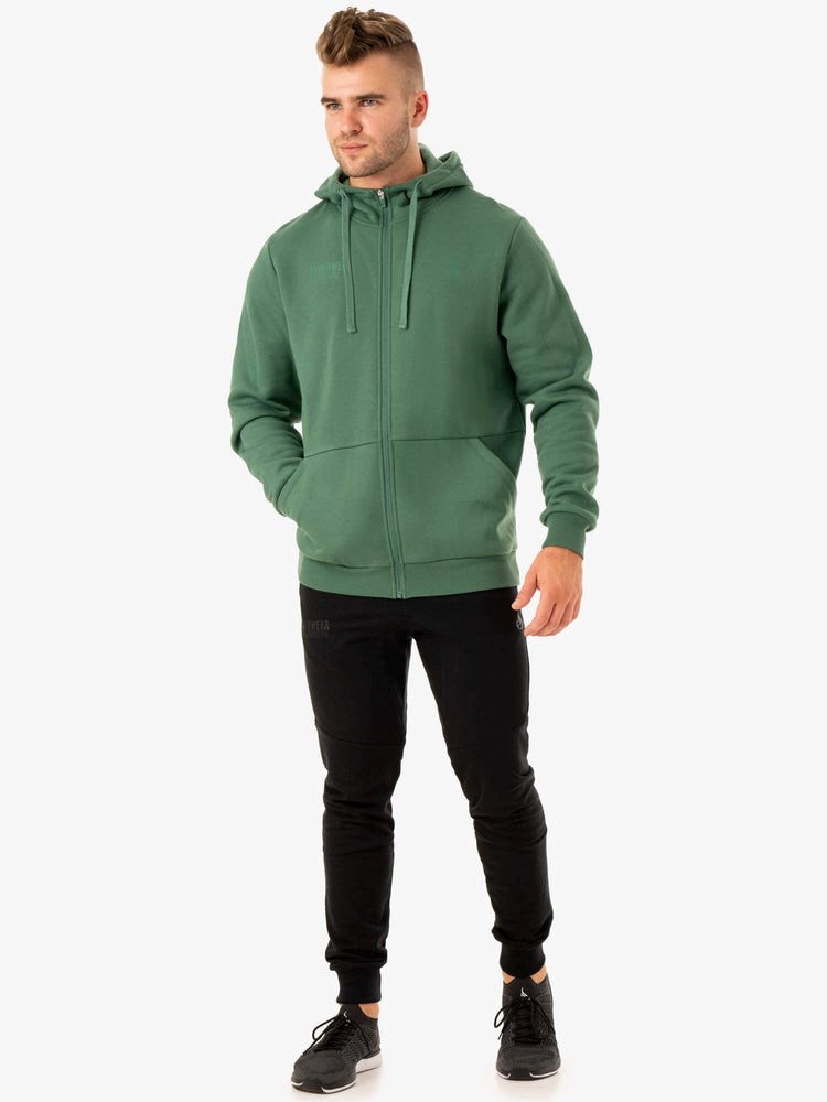 Ryderwear Limitless Zip Up Jacket Zielone | TWLVIZ619