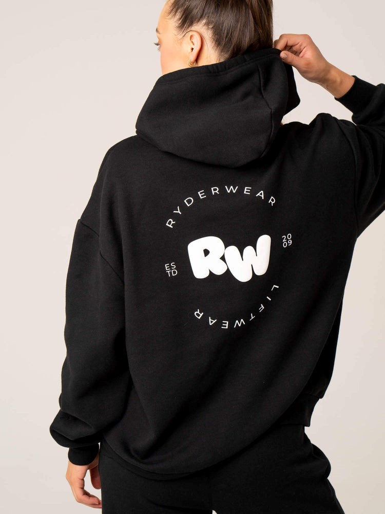 Ryderwear Momentum Hoodie Czarne | IKSTPW064