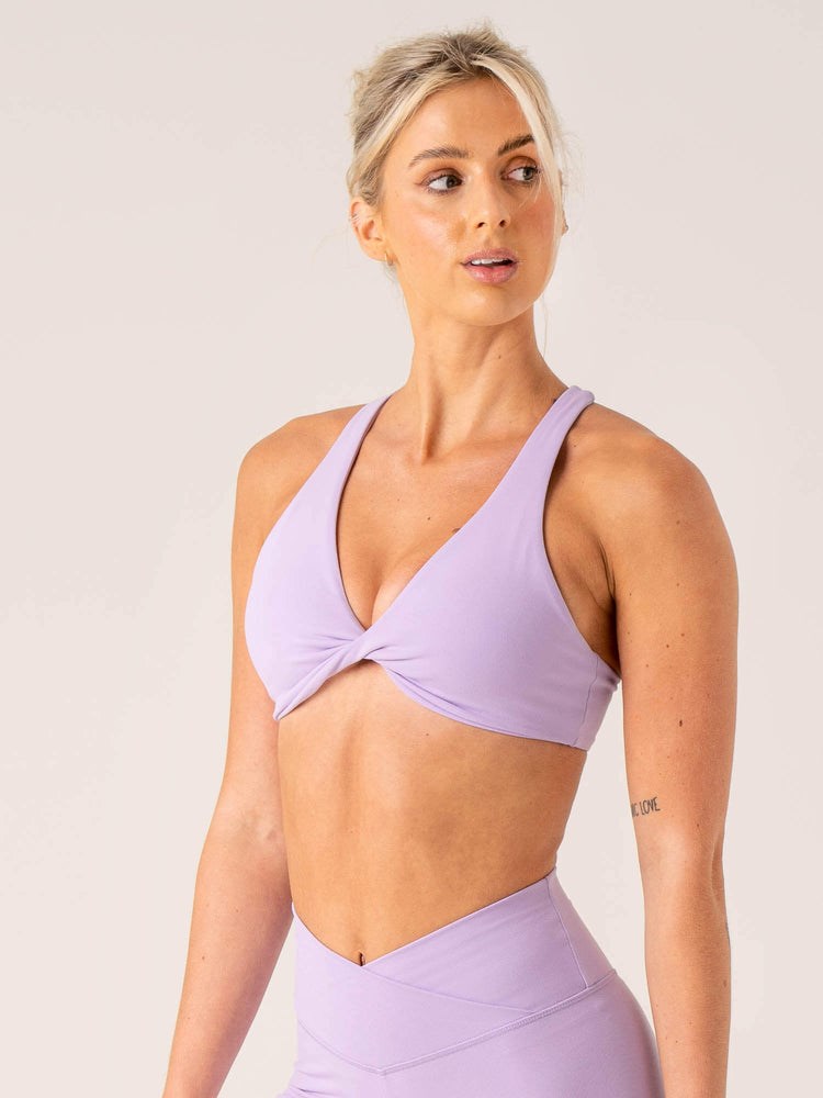 Ryderwear Momentum Twist Sports Bra Lawenda | LTSYUP546