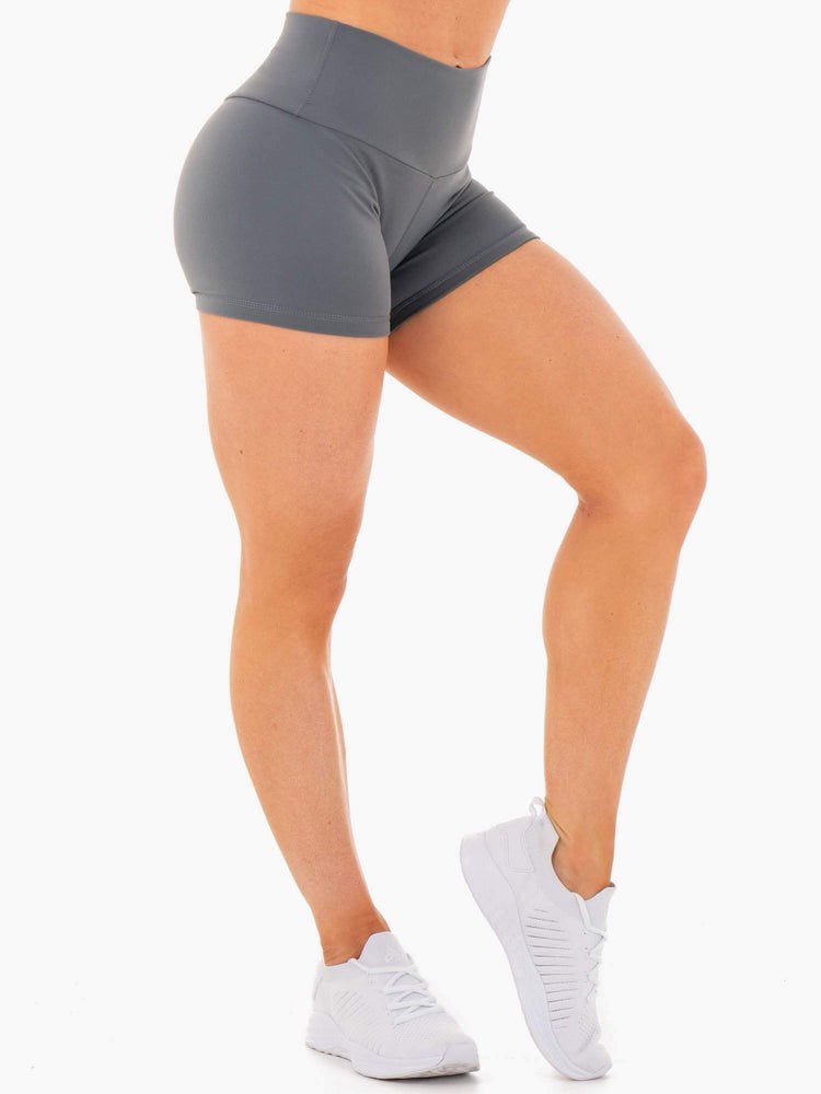 Ryderwear Motion High Waisted Shorts Charcoal | APSVZR538