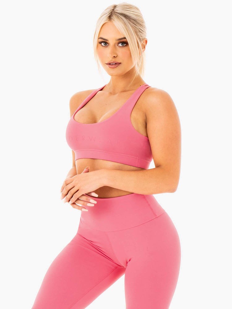 Ryderwear Motion Sports Bra Różowe | WXEQRS384