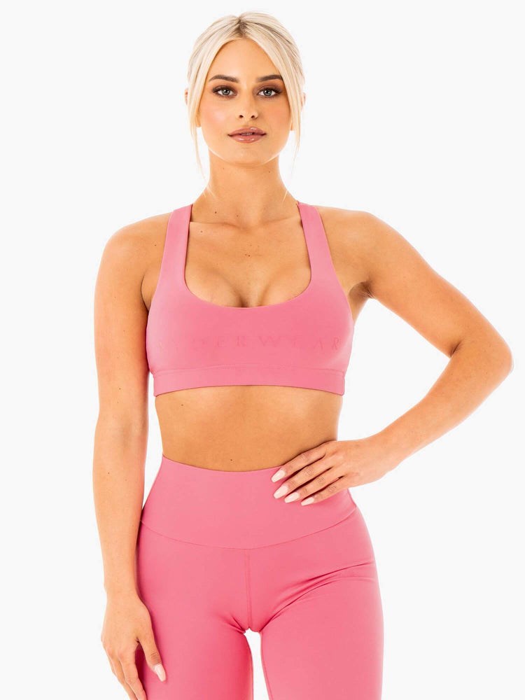 Ryderwear Motion Sports Bra Różowe | WXEQRS384