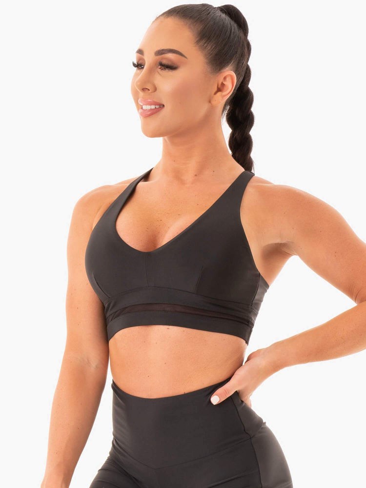 Ryderwear NEM X RW Sports Bra Czarne | IRWTZN352