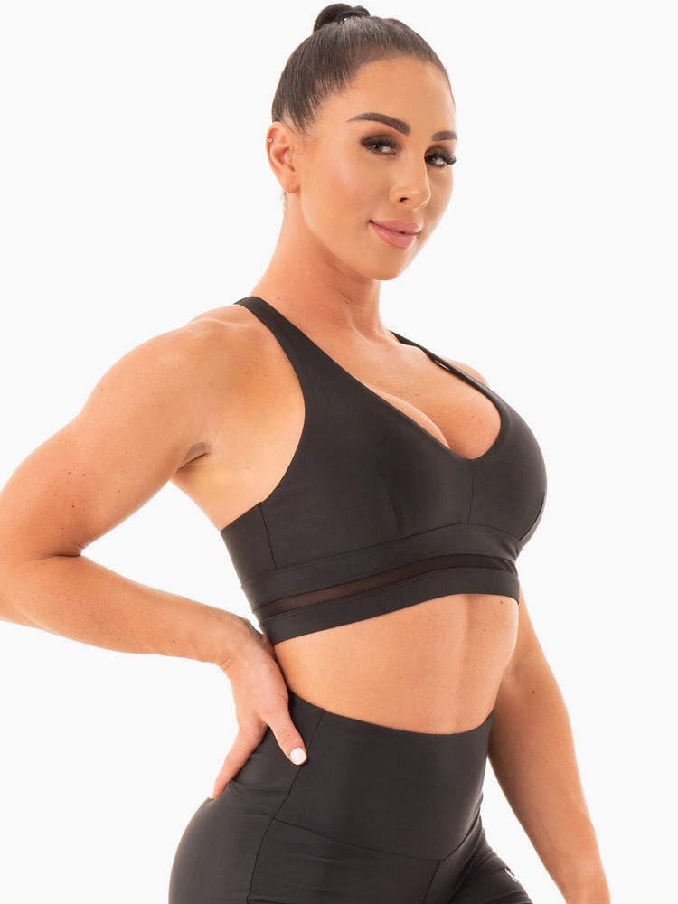 Ryderwear NEM X RW Sports Bra Czarne | IRWTZN352