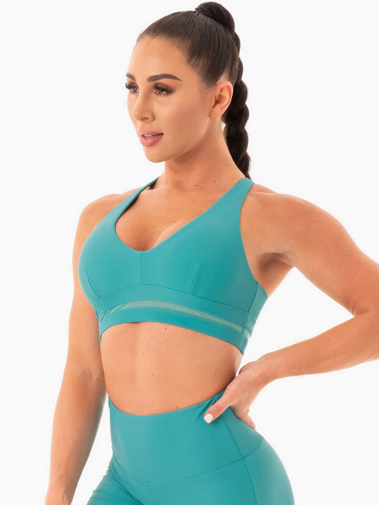 Ryderwear NEM X RW Sports Bra Teal | VGYMZQ027