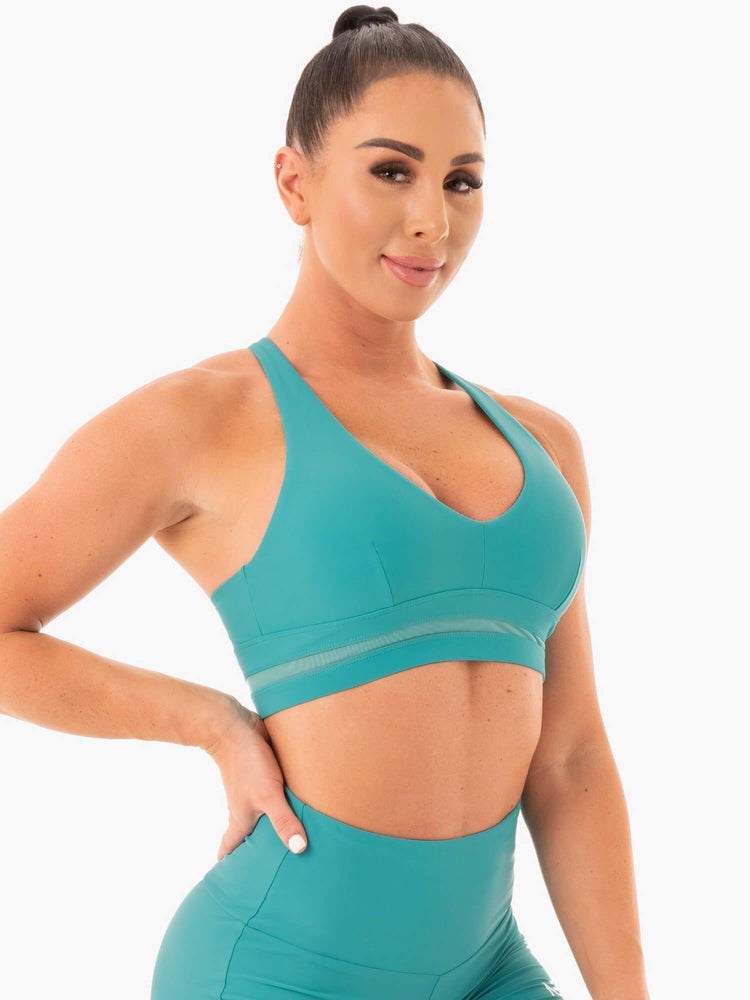 Ryderwear NEM X RW Sports Bra Teal | VGYMZQ027