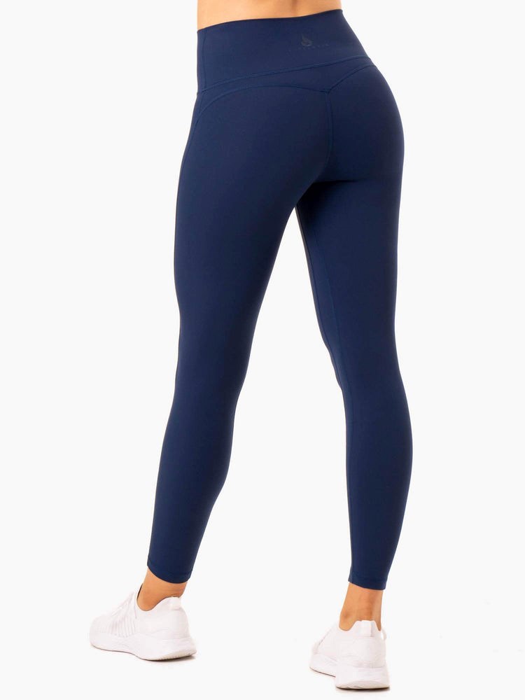 Ryderwear NKD Align Leggings Granatowe | NWRBQI157