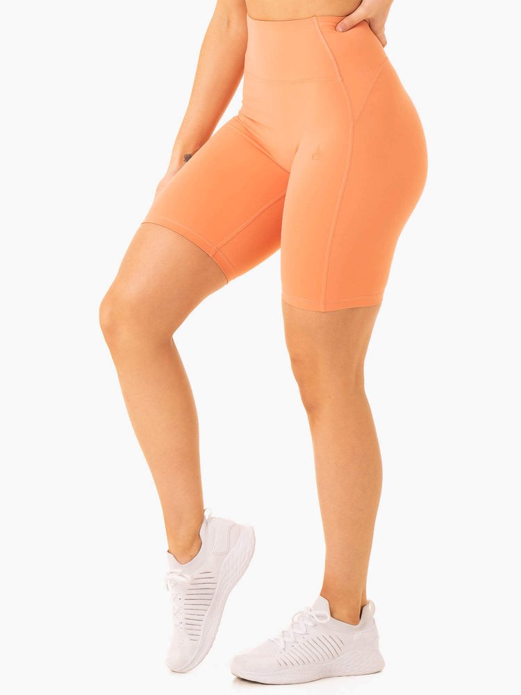 Ryderwear NKD Frame High Waisted Bike Shorts Terracotta | KBPDCL948