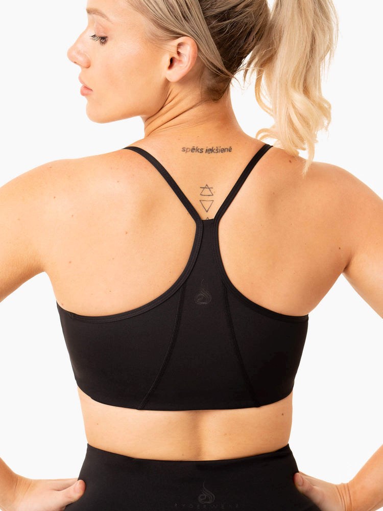 Ryderwear NKD Frame Sports Bra Czarne | TRBDNZ304