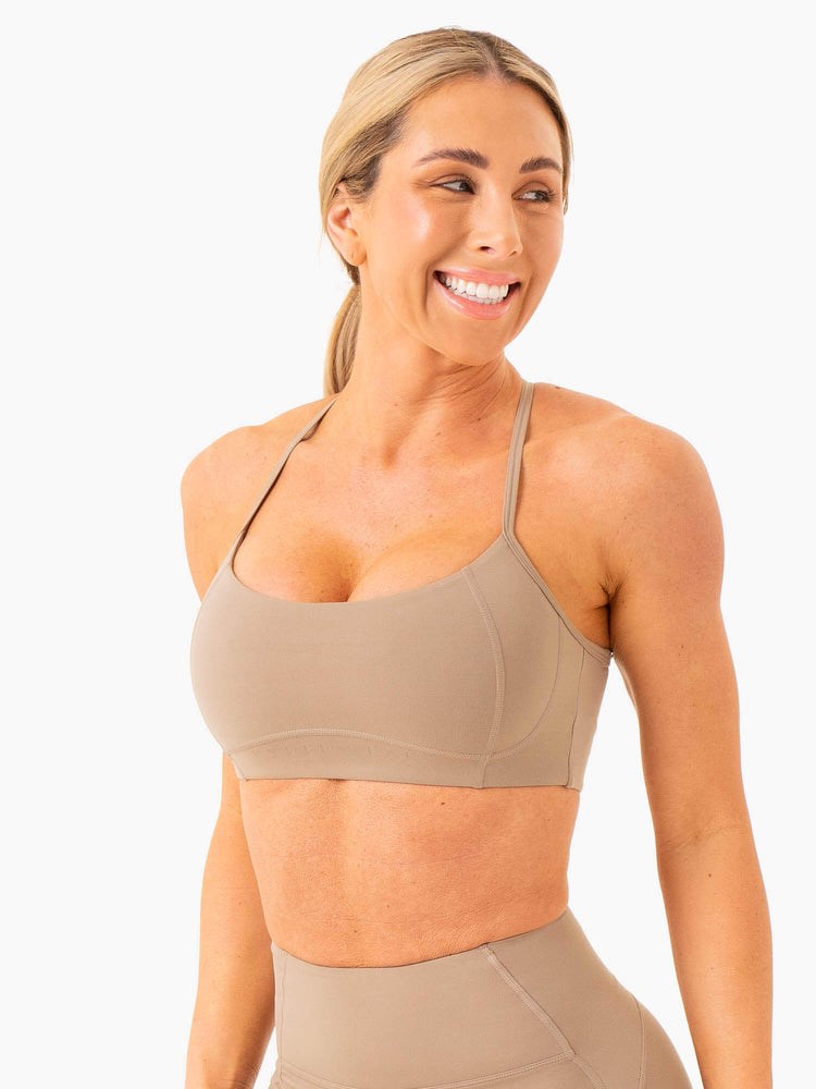 Ryderwear NKD Frame Sports Bra Latte | IECLRY769