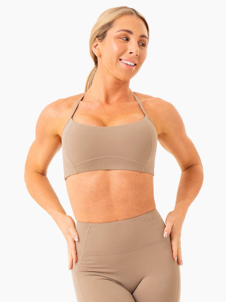 Ryderwear NKD Frame Sports Bra Latte | IECLRY769