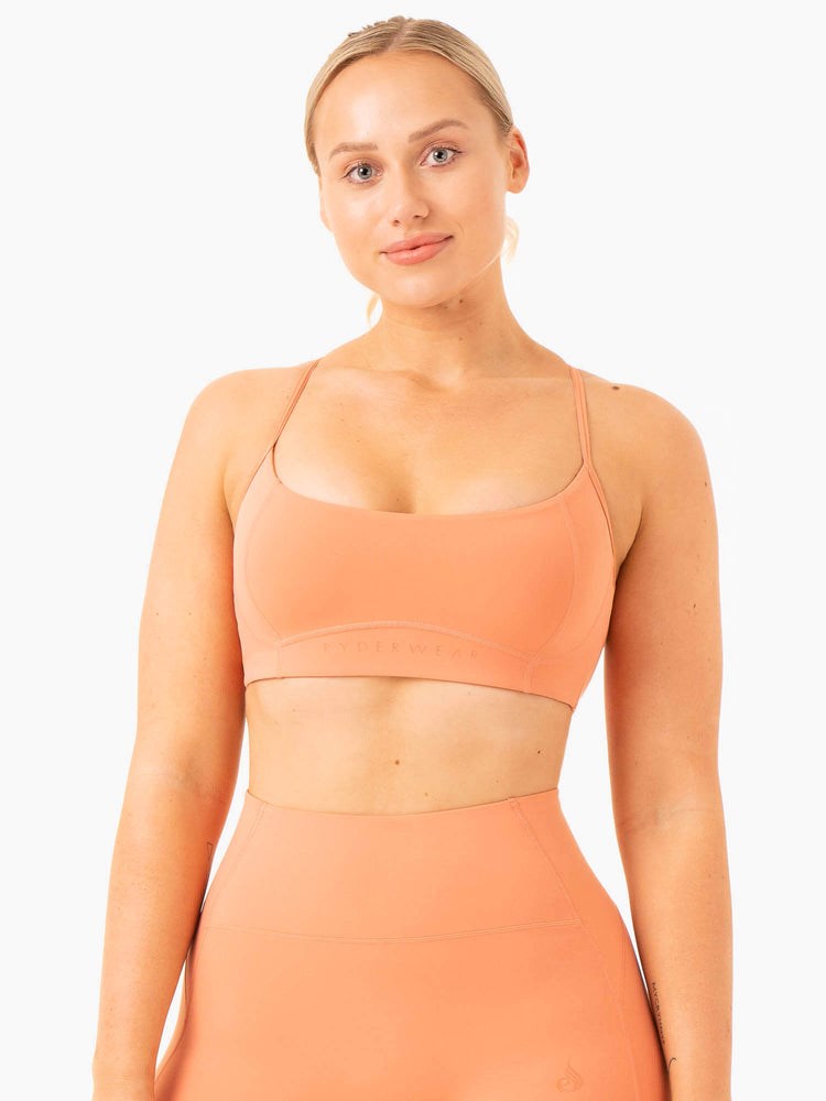 Ryderwear NKD Frame Sports Bra Terracotta | PWHKDX629