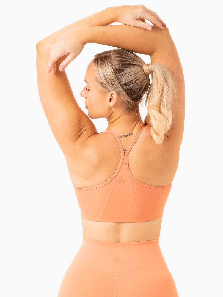 Ryderwear NKD Frame Sports Bra Terracotta | PWHKDX629