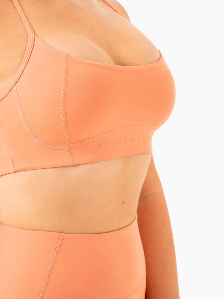 Ryderwear NKD Frame Sports Bra Terracotta | PWHKDX629