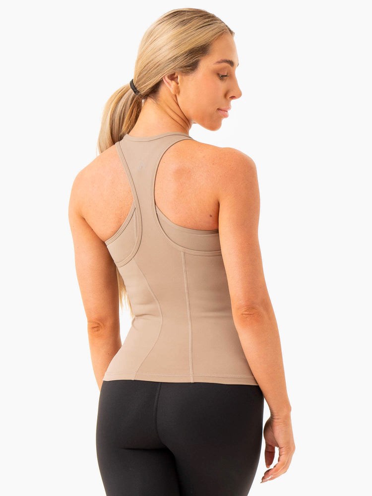 Ryderwear NKD Frame Tank Latte | NHXLGM568