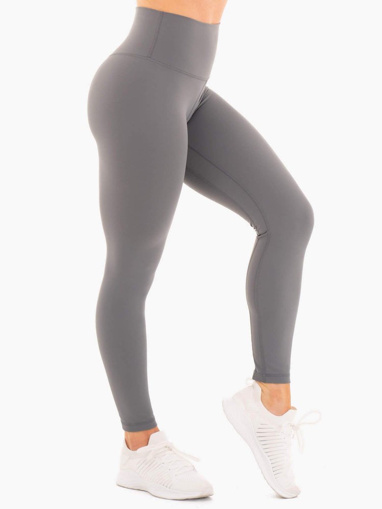 Ryderwear NKD High Waisted Leggings Charcoal | PQILWX295