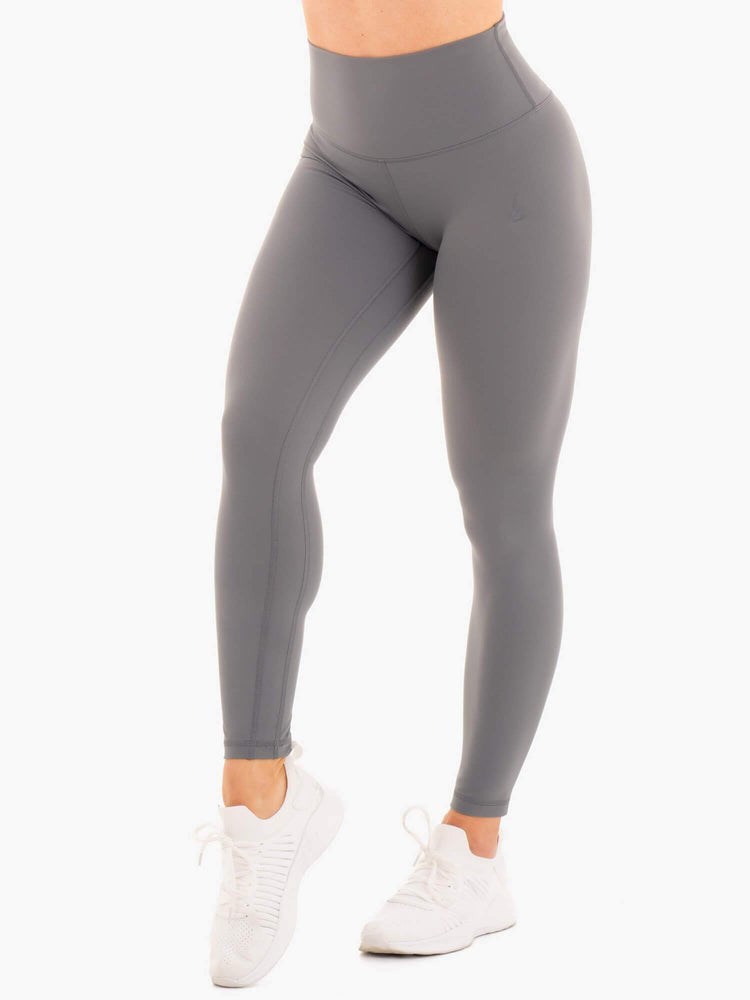 Ryderwear NKD High Waisted Leggings Charcoal | PQILWX295