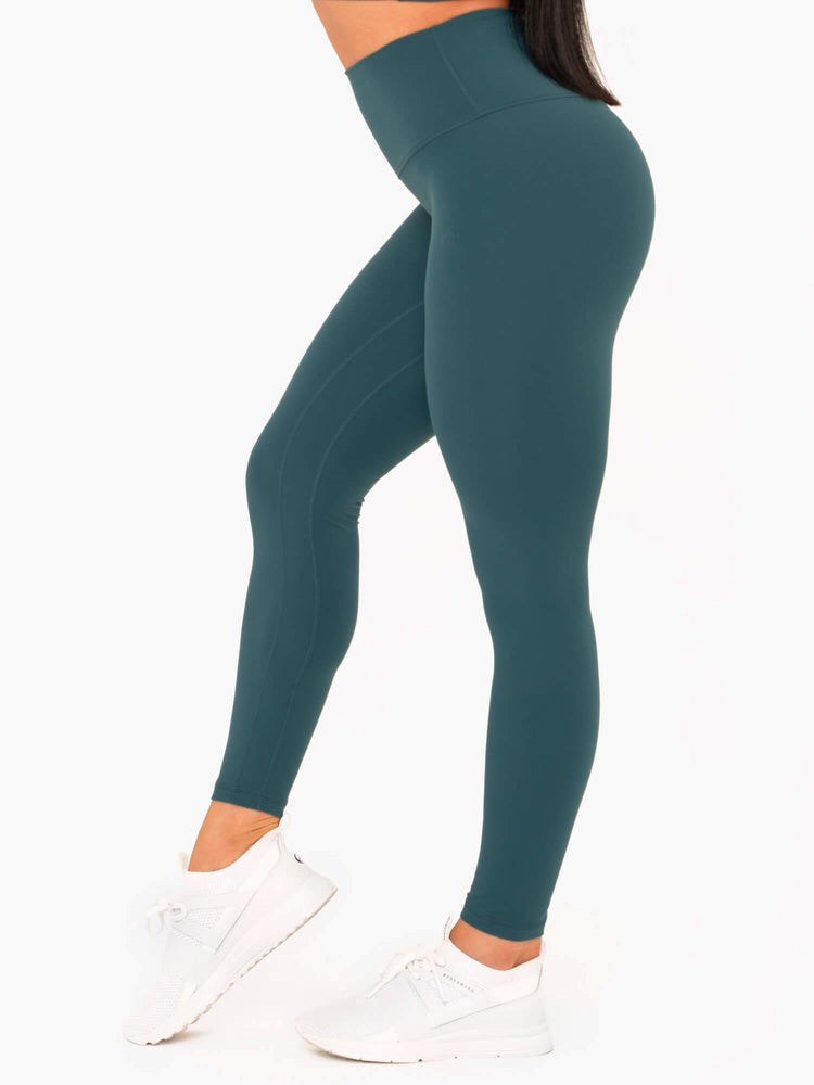 Ryderwear NKD High Waisted Leggings Teal | WJOSHK507