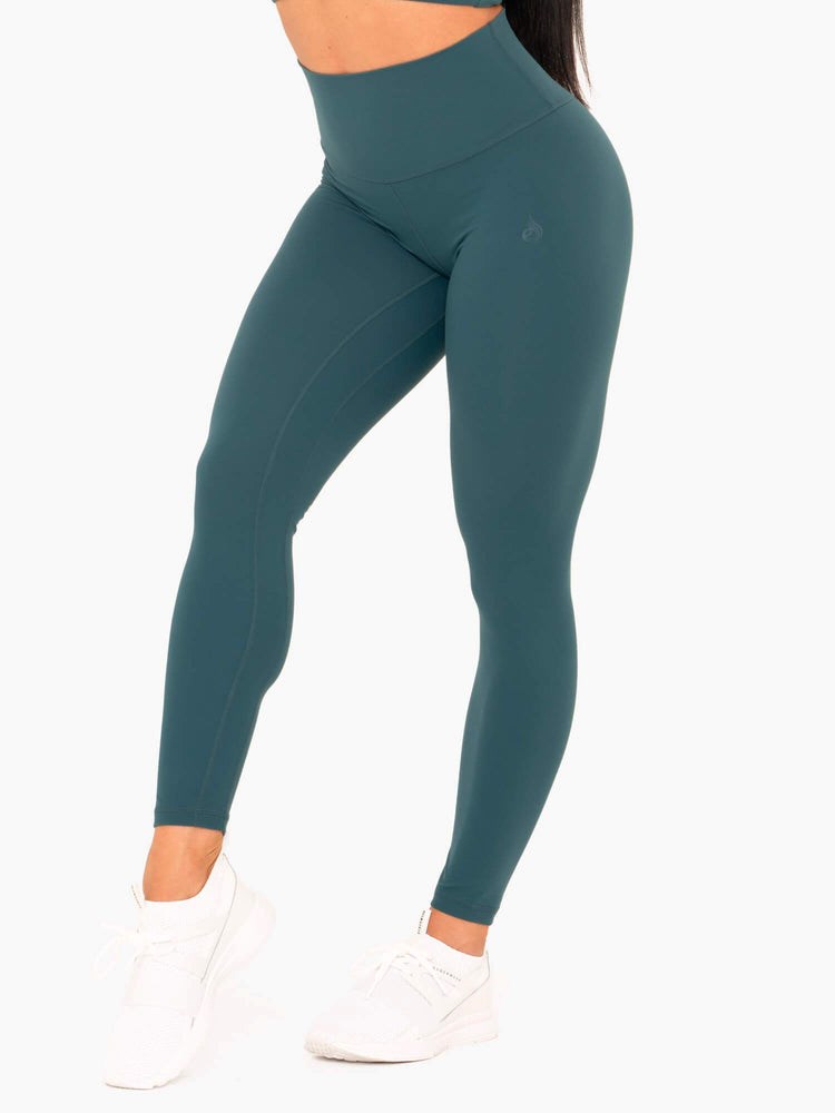 Ryderwear NKD High Waisted Leggings Teal | WJOSHK507