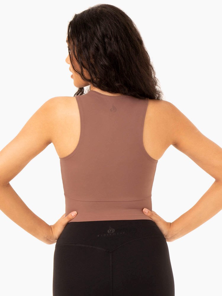 Ryderwear NKD Refine Tank Mocha | XKZCEI845