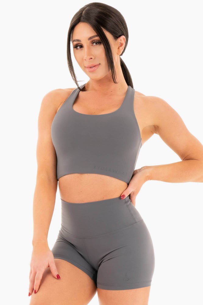 Ryderwear NKD Sports Bra Charcoal | KMHYQB695