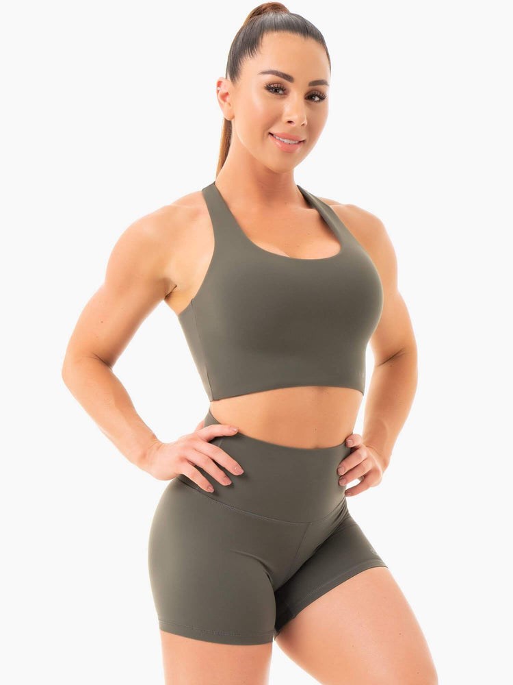 Ryderwear NKD Sports Bra Khaki | UTGISB964