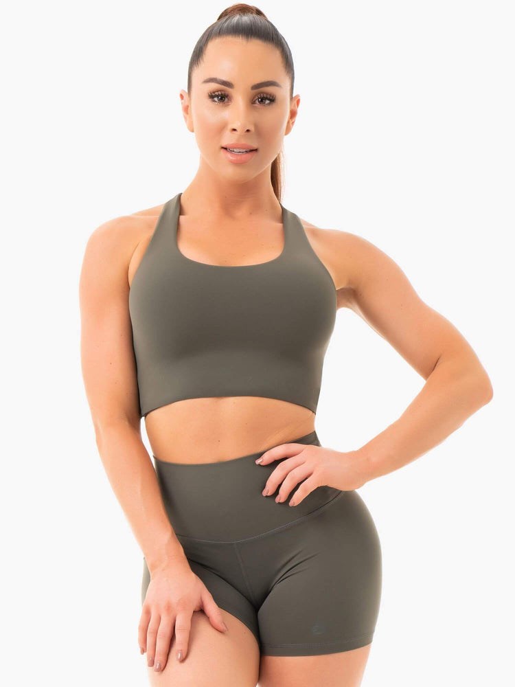 Ryderwear NKD Sports Bra Khaki | UTGISB964