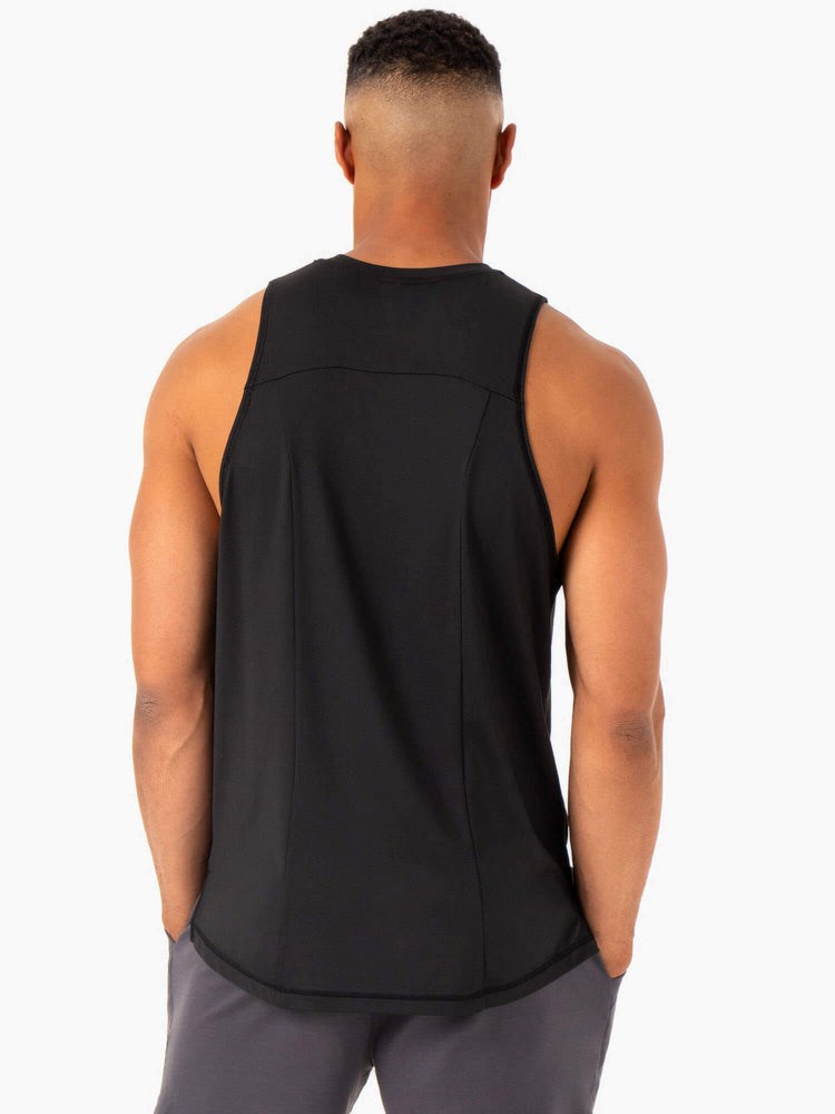 Ryderwear Optimal Mesh Tank Czarne | HOPALG087